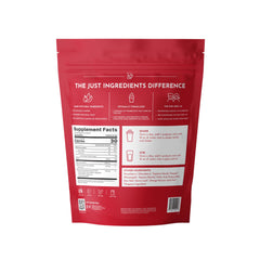 JUST INGREDIENTS Kids Probiotic fruit punch powder dissolves easily in water for quick enjoyment.