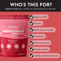 JUST INGREDIENTS Probiotic drink packaging with sticks for travel and convenience.