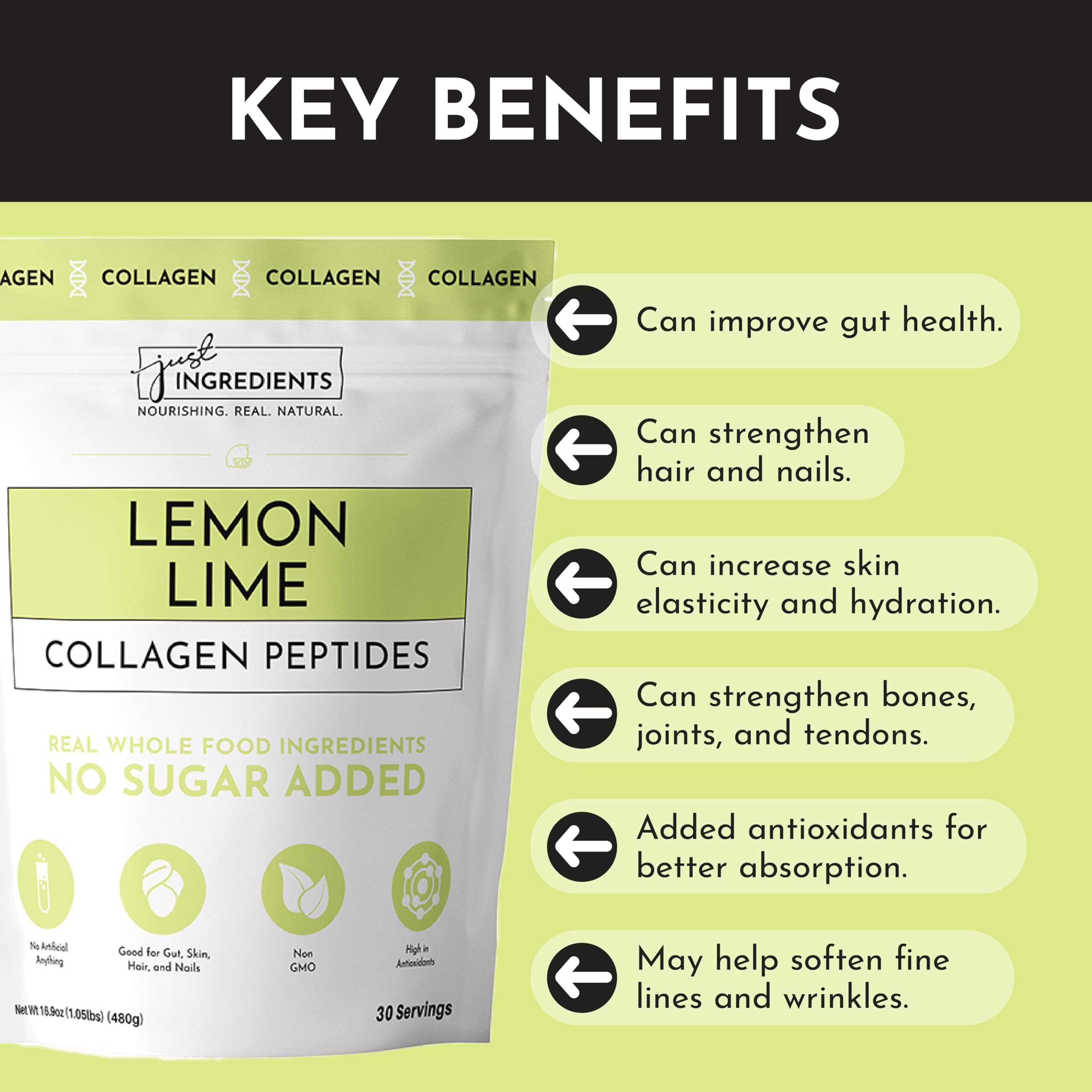Close-up of fine powder with lemon-lime color, protein support for daily wellness.
