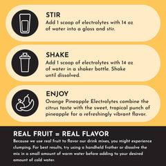 Just Ingredients Orange Pineapple Electrolytes woman-founded brand supporting wellness.