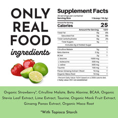 JUST INGREDIENTS Organic beet root and fruit blend close-up