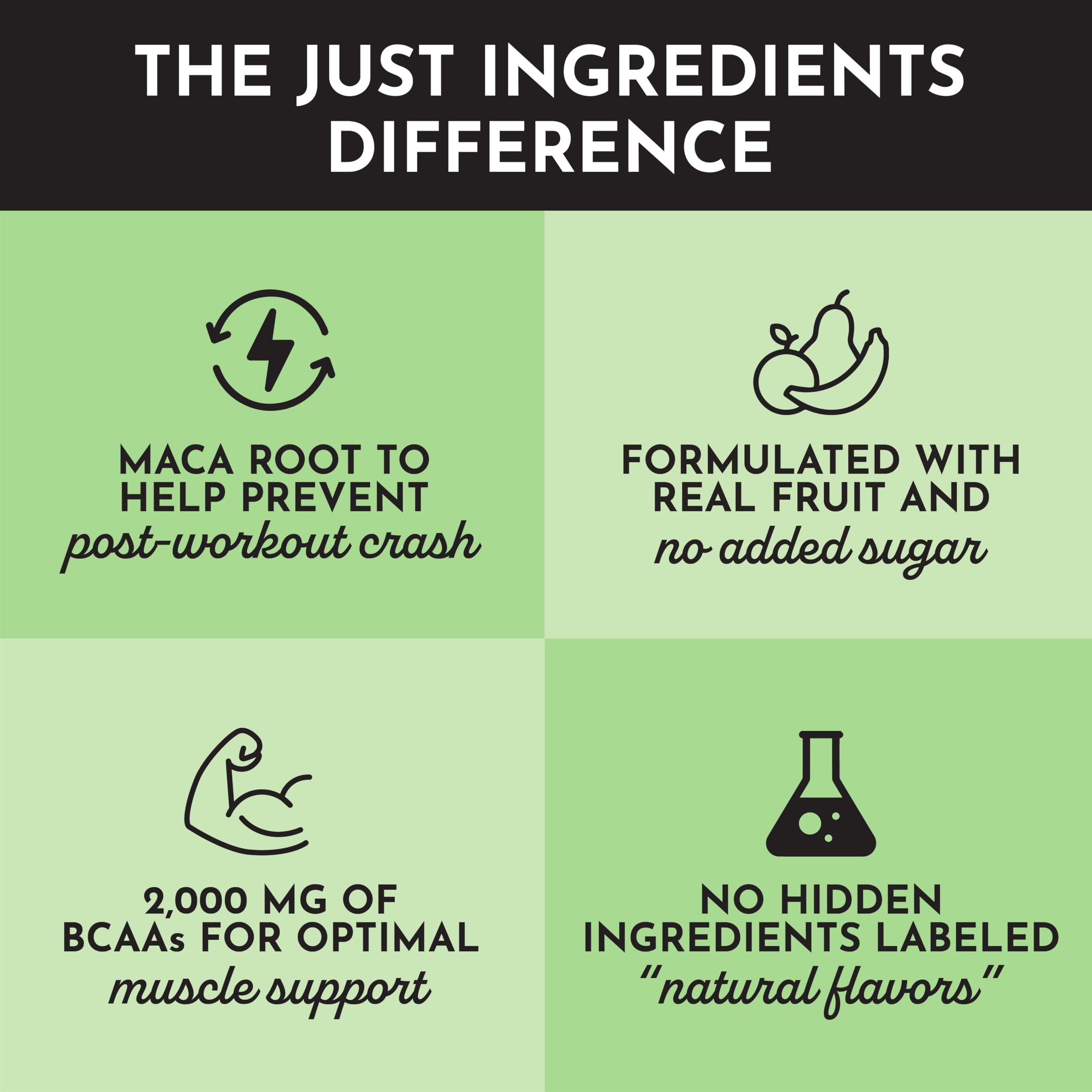 JUST INGREDIENTS Organic fruit and herb blend close-up