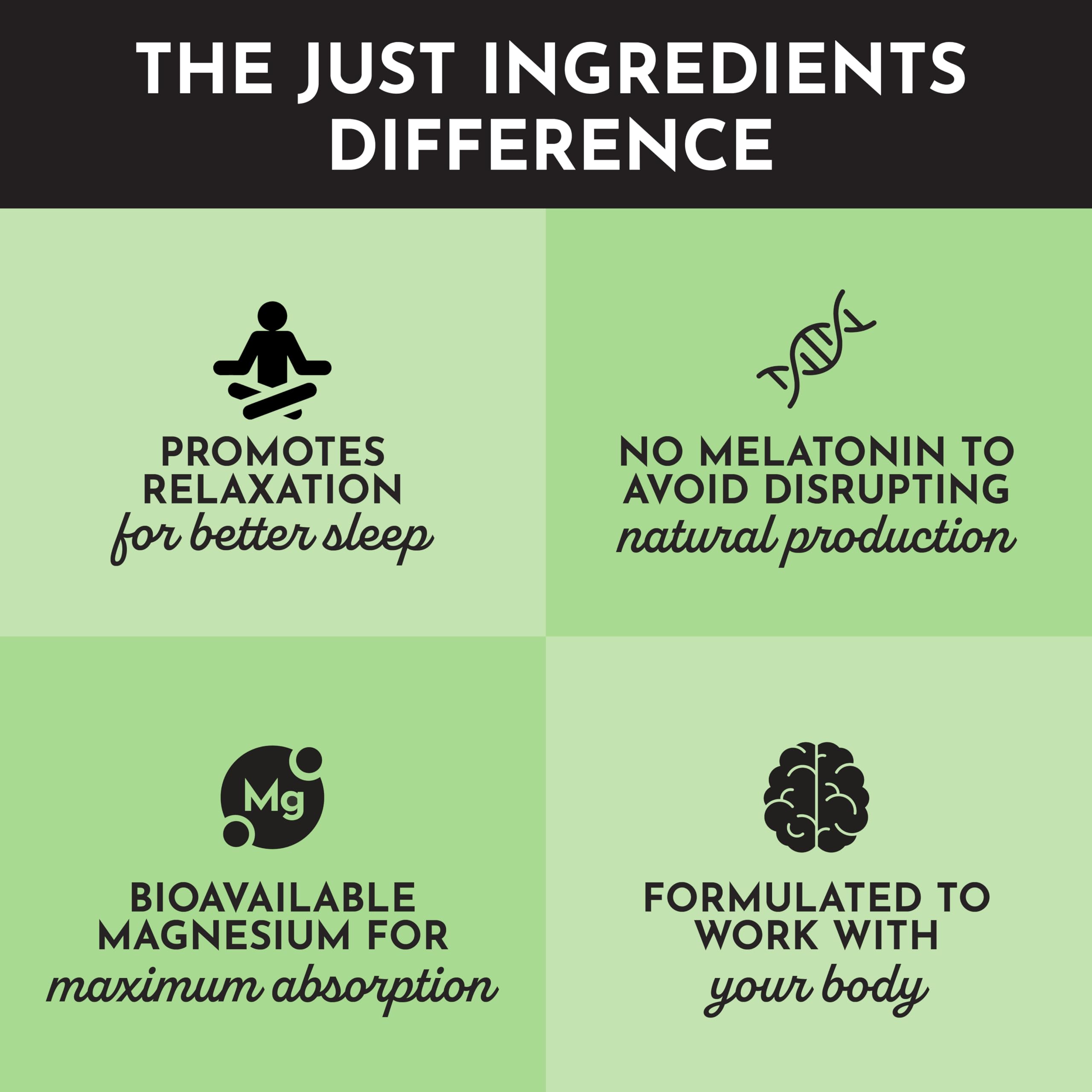 JUST INGREDIENTS Organic stevia leaf signals natural sweetness without artificial flavors
