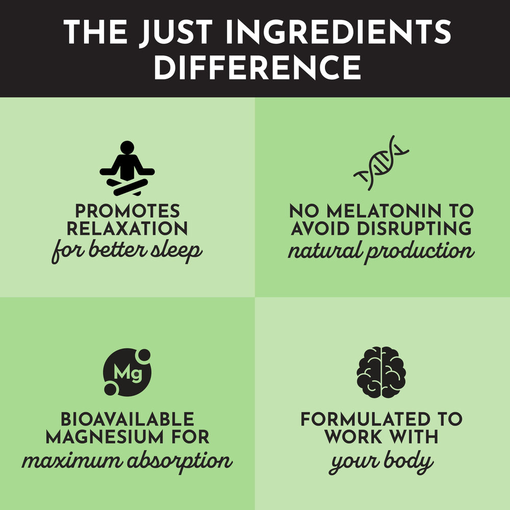 JUST INGREDIENTS Organic stevia leaf signals natural sweetness without artificial flavors