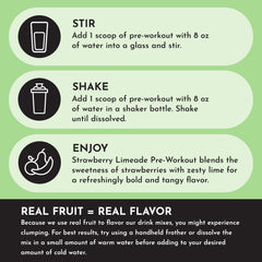 JUST INGREDIENTS Pre-Workout ingredients panel close-up