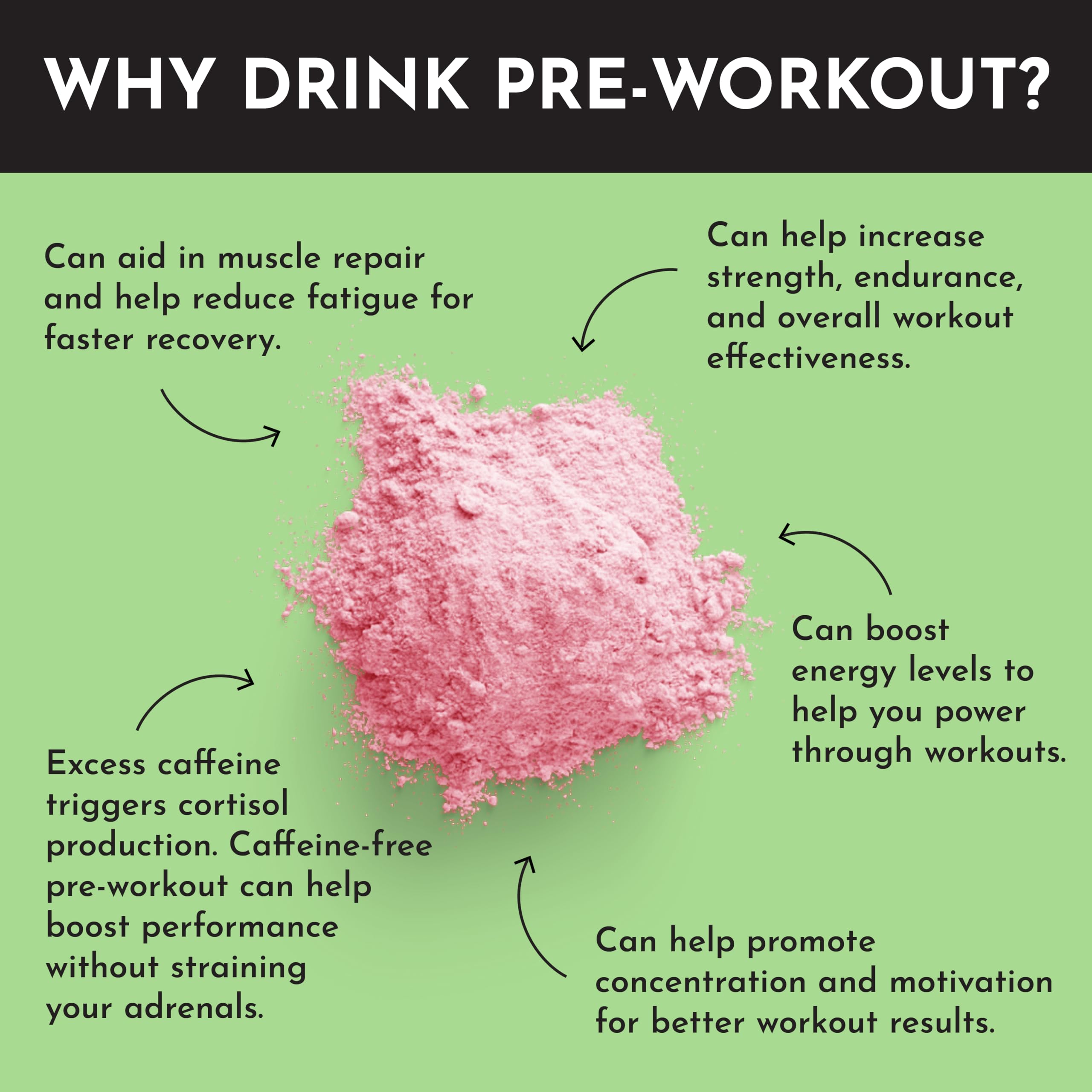 JUST INGREDIENTS Pre-Workout Strawberry Limeade jar on shelf