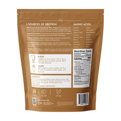 Scoop beside JUST INGREDIENTS protein powder for quick mixing