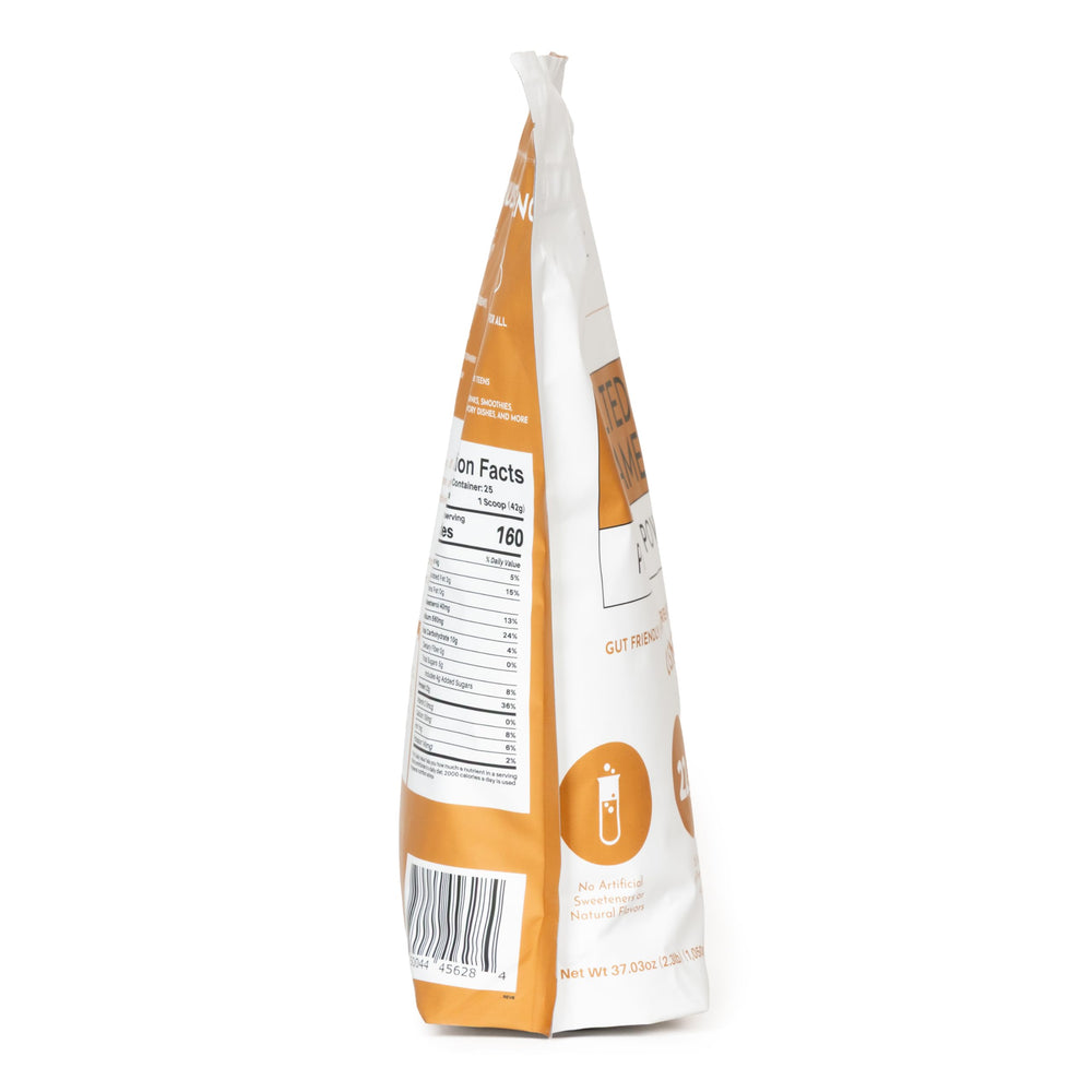 JUST INGREDIENTS Salted Caramel Protein Powder baked treat image hints flavorful snacks