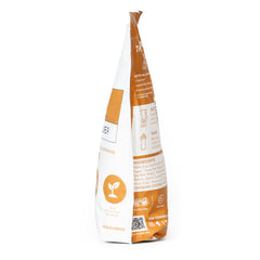 JUST INGREDIENTS Salted Caramel Protein Powder oats bowl communicates easy morning nutrition
