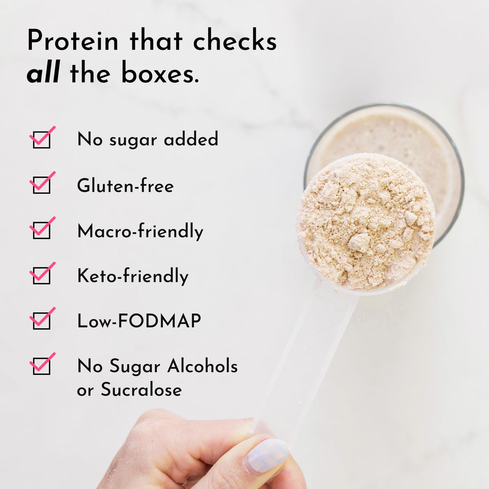 JUST INGREDIENTS whey-pea-collagen blend ingredients; supports muscle recovery and overall nutrition.