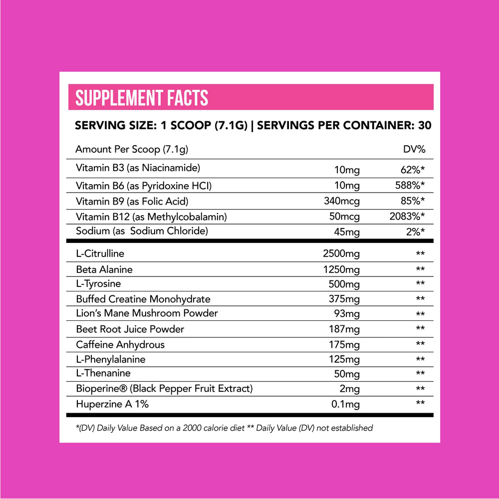 Just Move Fruit Punch Energy Rush scoop for precise portioning before workouts