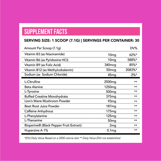 Just Move Fruit Punch Energy Rush scoop for precise portioning before workouts