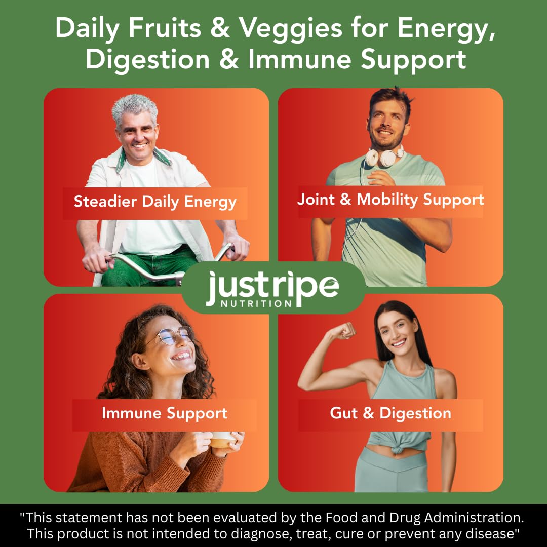 Just Ripe Nutrition label front highlighting whole-food ingredients for antioxidant-friendly nourishment.