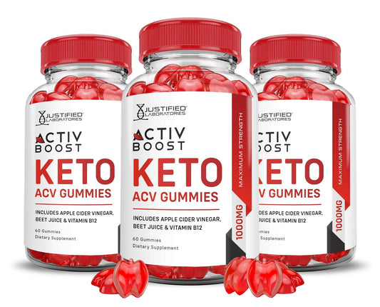 Justified Laboratories Activboost Keto ACV Gummies bottle for daily wellness