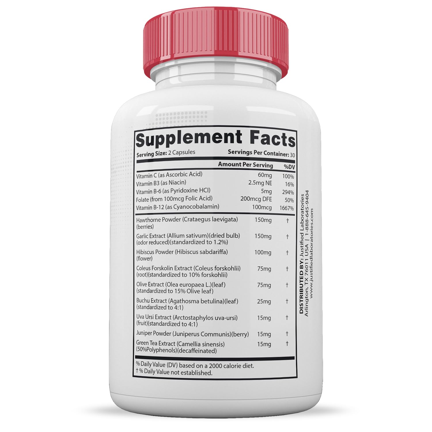 Justified Laboratories Gluco Renu ingredients blend highlights premium formulation
