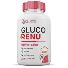 Justified Laboratories Gluco Renu pour shot for quick daily dosing