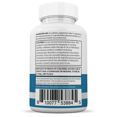 Justified Laboratories Glucotrust Max bottle with glass of water illustrating daily routine