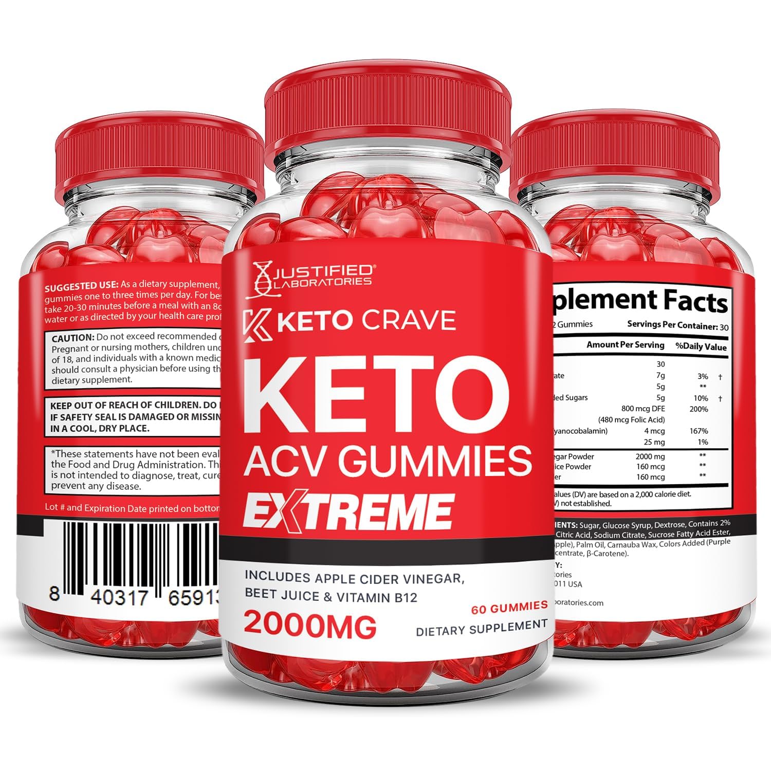 Justified Laboratories great-tasting vegan gummies for everyday use