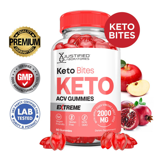 Justified Laboratories Keto Bites apple cider vinegar gummies for daily flavor