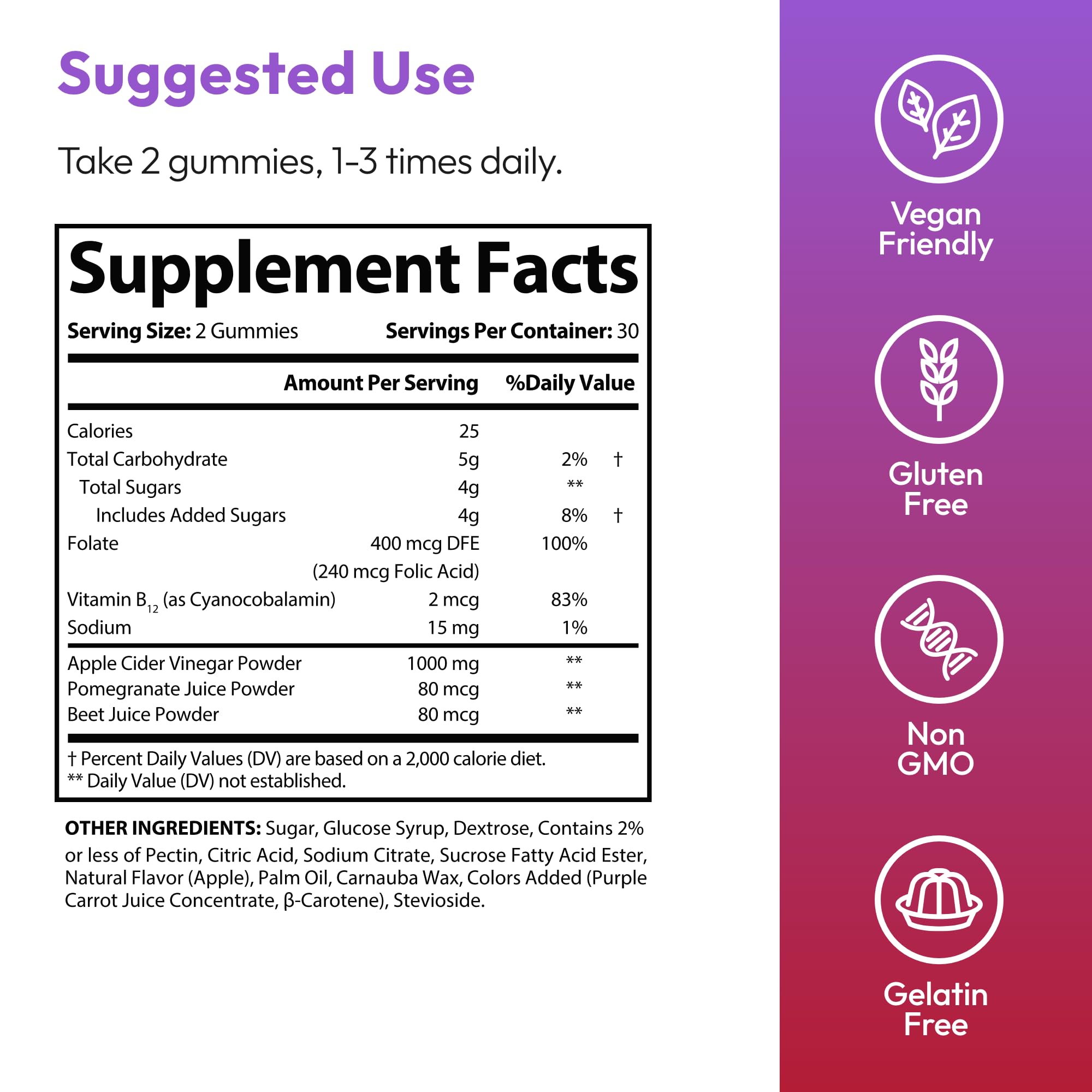 Justified Laboratories Premier Keto ACV Gummies, uso diario para complementar tu rutina