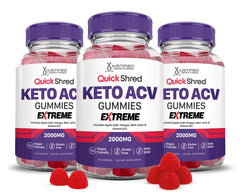 Justified Laboratories Quick Shred Keto ACV Gummies bottle—delicious daily support with apple cider vinegar.
