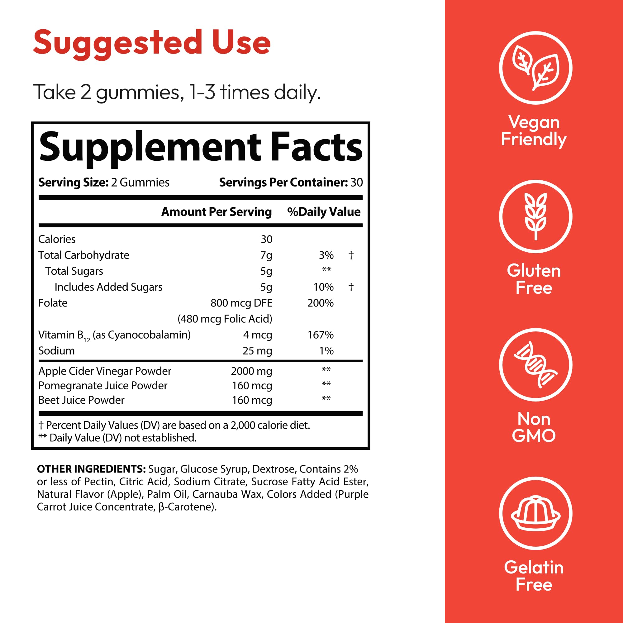 Justified Laboratories Rapid Lean Keto ACV Gummies lista para consumo diario.