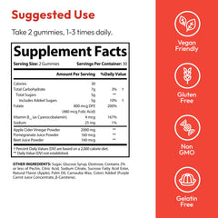 Justified Laboratories Rapid Lean Keto ACV Gummies lista para consumo diario.