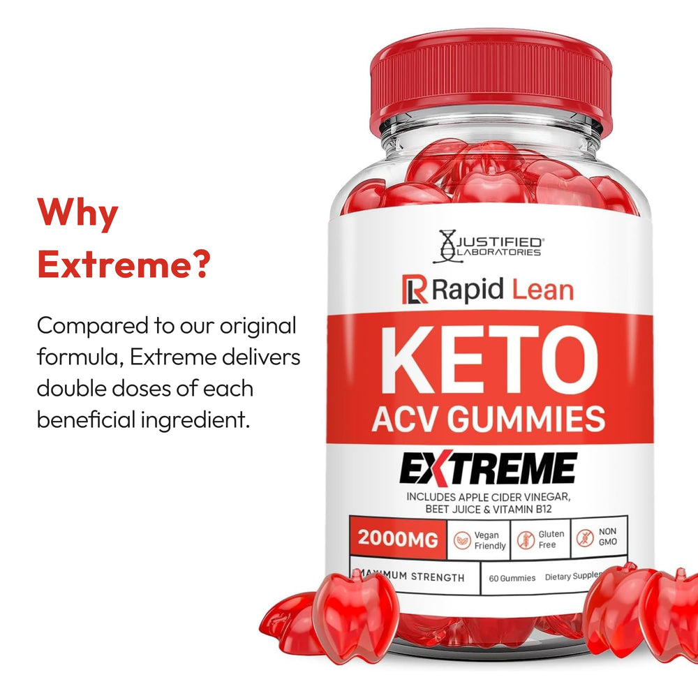 Justified Laboratories Rapid Lean Keto ACV Gummies seguros y de calidad.