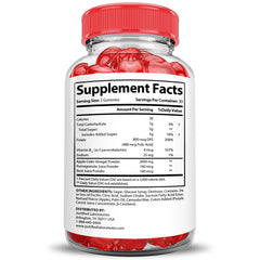 Justified Laboratories Blast Off Keto ACV Gummies label notes vegan, gluten-free features.