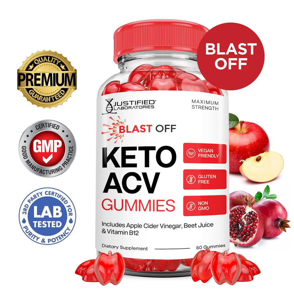 Justified Labs Blast Off Keto ACV Gummies five-pack for daily use