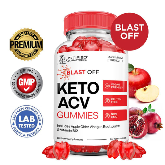 Justified Labs Blast Off Keto ACV Gummies five-pack for daily use