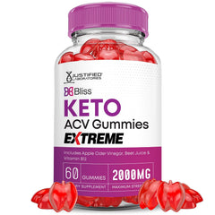 Justified Laboratories Bliss Keto Gummies bottle with ACV for daily wellness