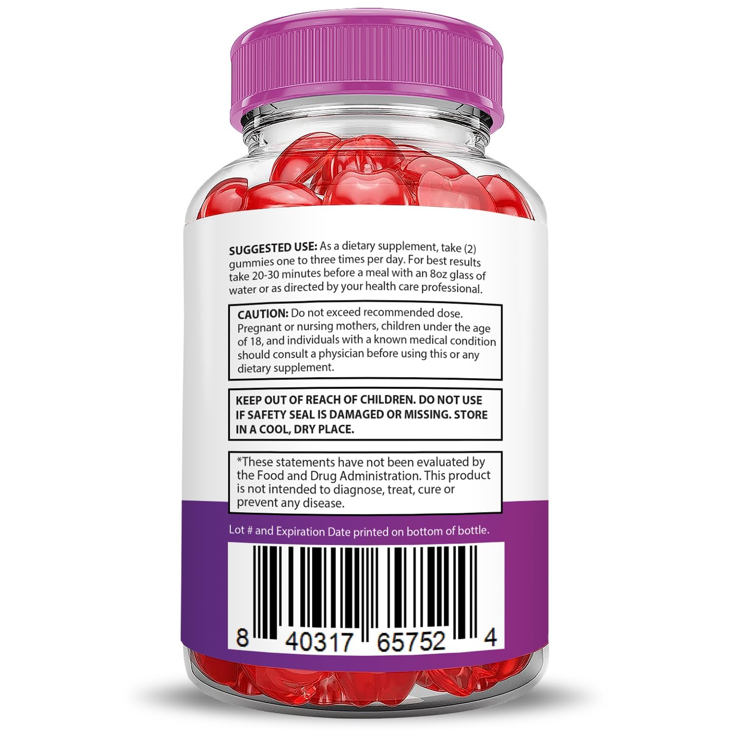 Justified Laboratories Bliss Keto Gummies packaging and label detail for transparency