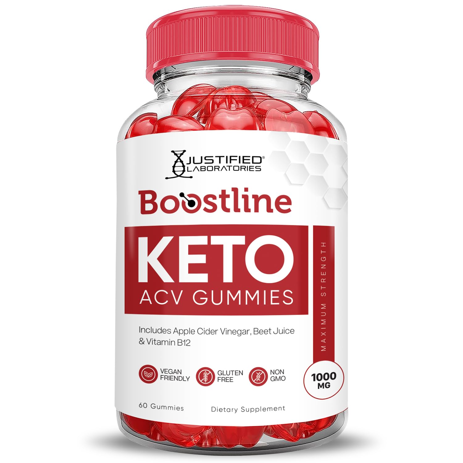 Boostline Keto ACV Gummies using a pectin base for smooth bite