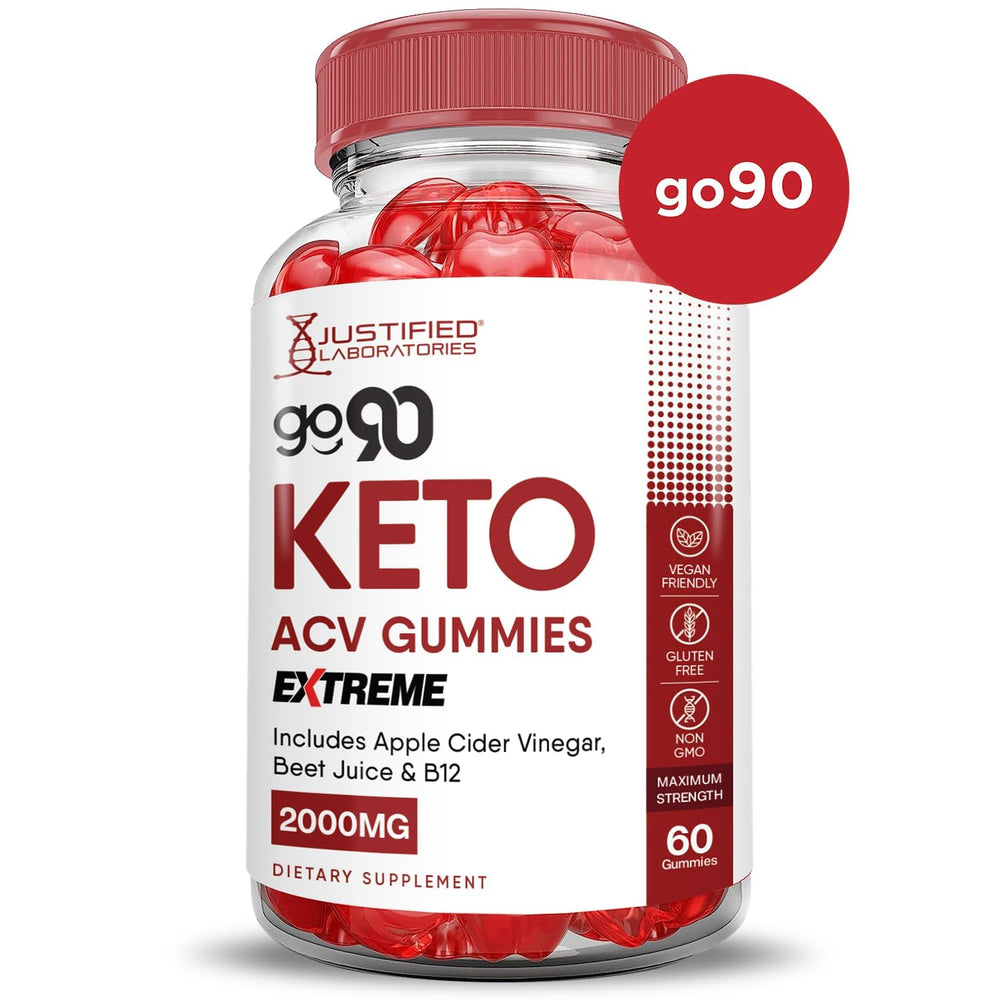 Vegan non-GMO label on Justified Laboratories Go 90 Keto ACV Gummies