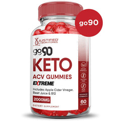 Vegan non-GMO label on Justified Laboratories Go 90 Keto ACV Gummies