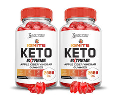 Justified Laboratories Ignite Keto ACV Gummies bottle showing convenient daily bite