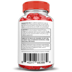 Gummies label from Justified Laboratories highlighting vegan and gluten-free base