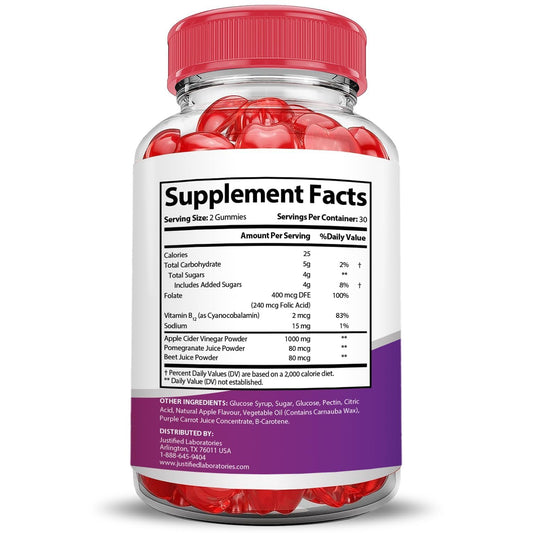 Justified Laboratories Keto Gummies pack, flavorful daily bites