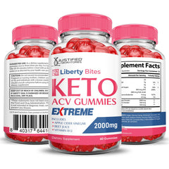 Justified Laboratories Liberty Bites three-pack display emphasizes convenient daily routine.