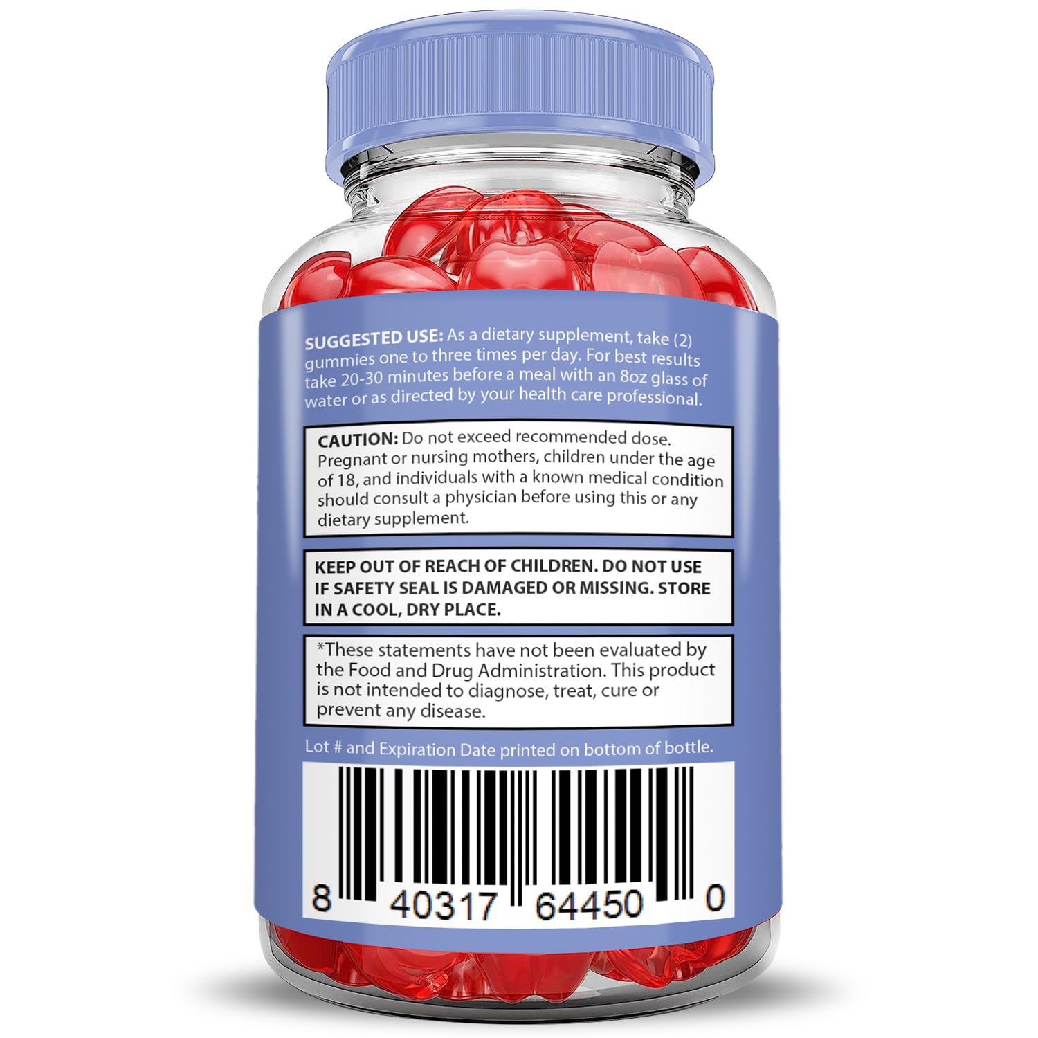 Justified Laboratories Microbio Keto ACV Gummies cross-section reveals beet and pomegranate ingredients.