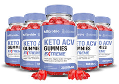 Justified Laboratories Microbio Keto ACV Gummies bottle on shelf for daily convenience.