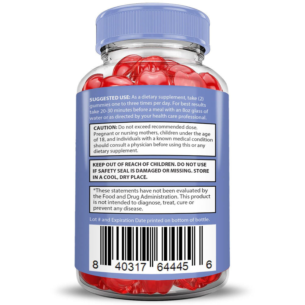Justified Laboratories Microbio Keto ACV Gummies ingredients beet-pomegranate and B12.