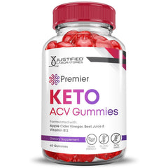 Close-up of chewy texture on Justified Keto ACV Gummies.
