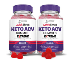 Justified Laboratories Quick Shred Keto ACV Gummies bottle for daily wellness with 2000mg ACV