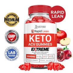 Justified Laboratories Rapid Lean Keto ACV Gummies 2-pack display for convenient sharing.