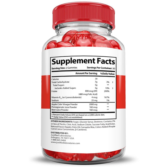 Beet and pomegranate ingredients highlight flavor and nutrition in Justified Labs gummies