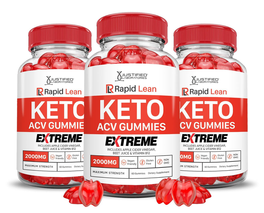 Justified Laboratories Rapid Lean Keto ACV Gummies hero pack for easy daily use