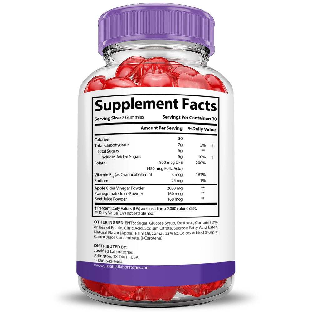Justified Labs Turbo Ripped Keto ACV Gummies convenient daily chew